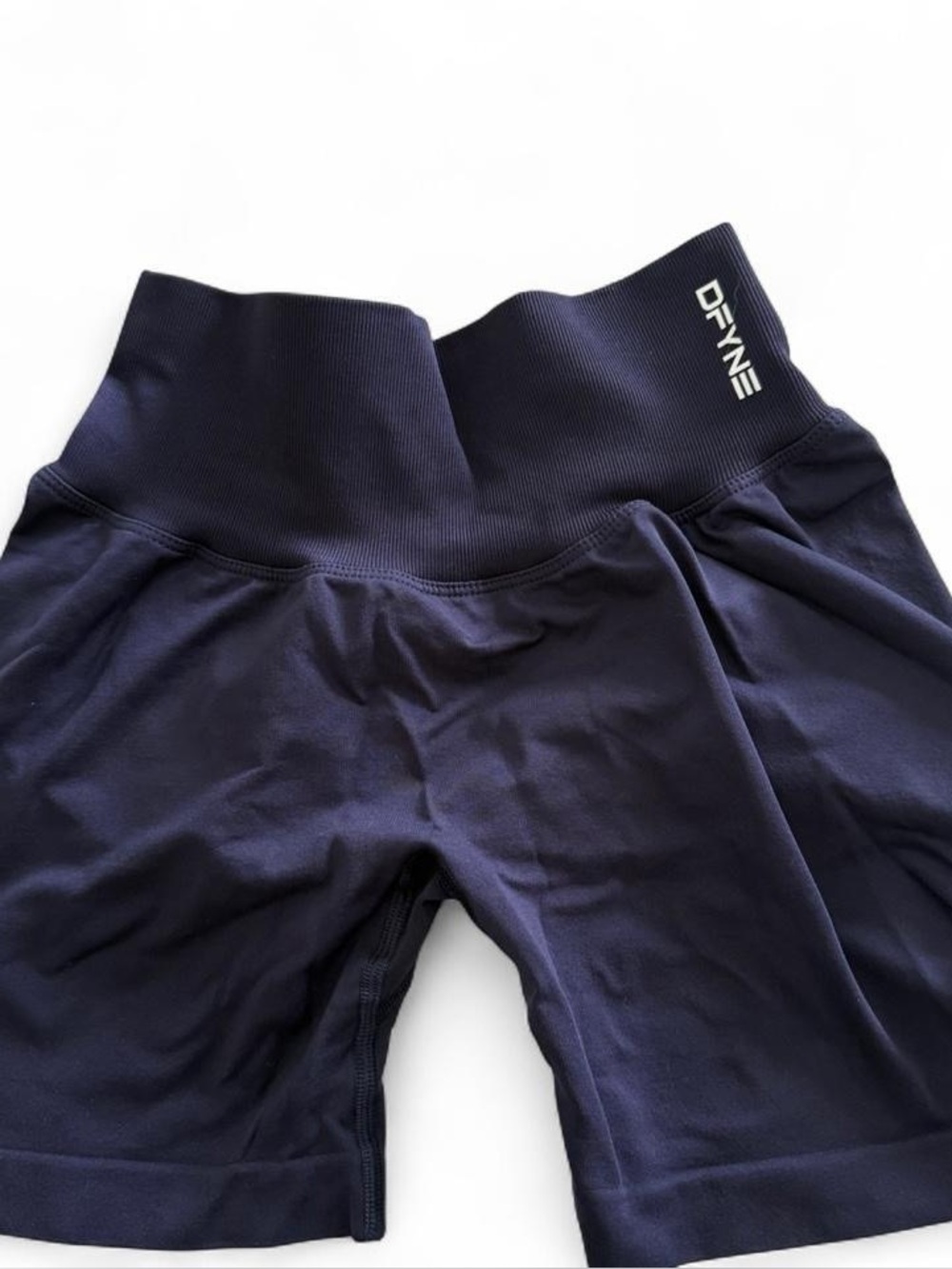 Women DFYNE dark blue shorts size small